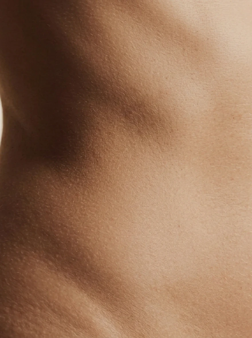Discreet torso-beeld voor torsoplastie.